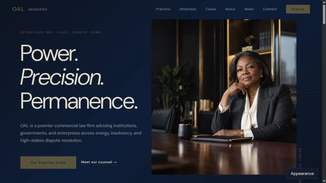 Version 1 homepage preview